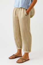 Mia Relaxed Straight-Leg Side-Pocket Pants