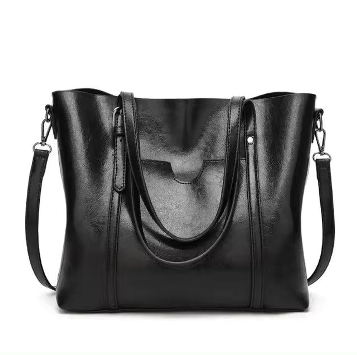 Katharina Roomy Faux Leather Shoulder Tote