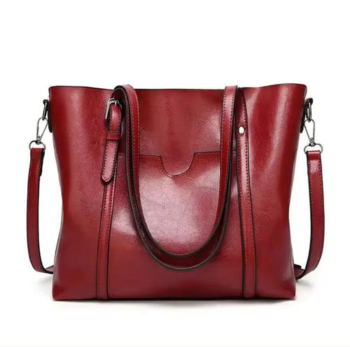 Katharina Roomy Faux Leather Shoulder Tote