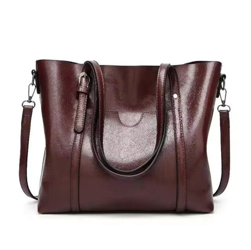 Katharina Roomy Faux Leather Shoulder Tote