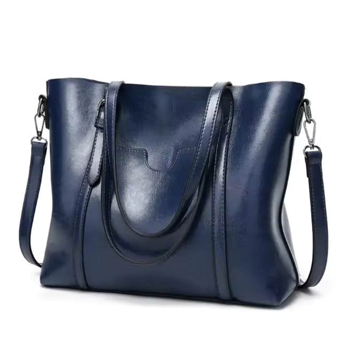 Katharina Roomy Faux Leather Shoulder Tote