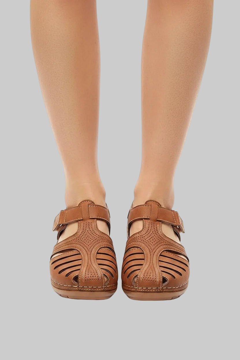 Elisabeth Closed-Toe Wedge Sandals