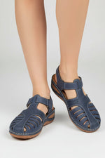 Elisabeth Closed-Toe Wedge Sandals