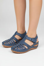 Elisabeth Closed-Toe Wedge Sandals