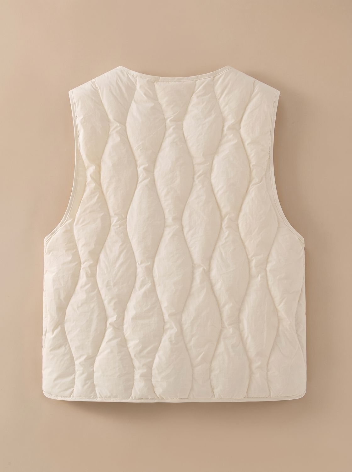 Elfriede V-Neck Quilted Thermal Vest