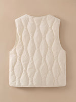 Elfriede V-Neck Quilted Thermal Vest