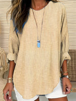 Charlotte Striped Crewneck Blouse