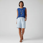 Clara Striped Relaxed-Fit Shorts