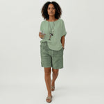 Clara Striped Relaxed-Fit Shorts