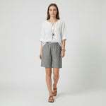 Clara Striped Relaxed-Fit Shorts