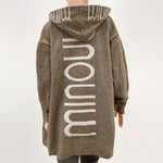 Marlene Knit Hooded Open Cardigan