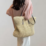 Johanna Woven Bohemian Straw Tote Bag