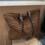 Johanna Woven Bohemian Straw Tote Bag