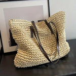 Johanna Woven Bohemian Straw Tote Bag