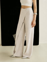 Johanna High-Waist Wrap-Front Wide-Leg Pants