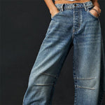 Elisabeth High-Waist Barrel-Leg Relaxed-Fit Jeans