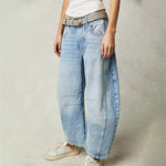 Elisabeth High-Waist Barrel-Leg Relaxed-Fit Jeans
