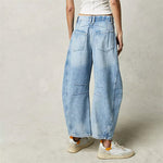 Elisabeth High-Waist Barrel-Leg Relaxed-Fit Jeans