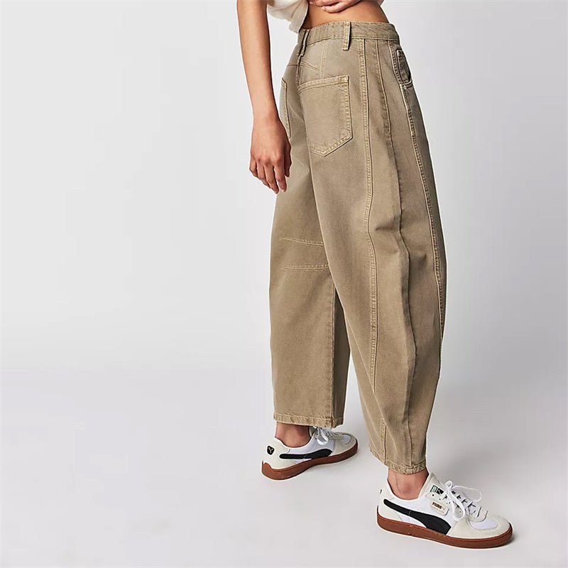 Elisabeth High-Waist Barrel-Leg Relaxed-Fit Jeans