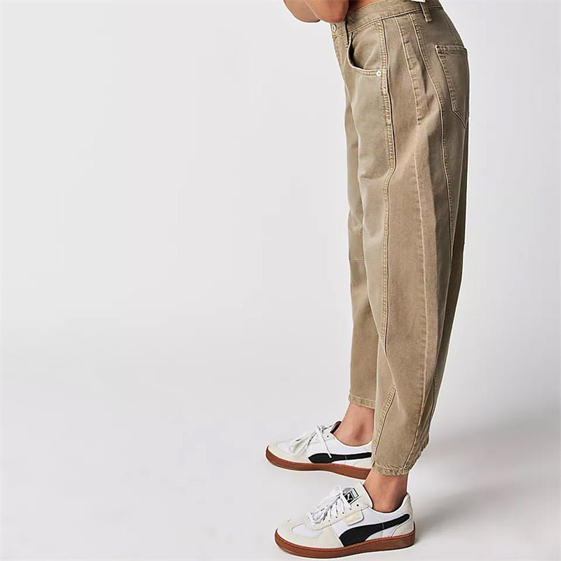 Elisabeth High-Waist Barrel-Leg Relaxed-Fit Jeans