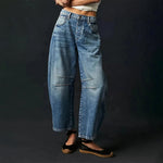 Elisabeth High-Waist Barrel-Leg Relaxed-Fit Jeans