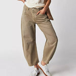Elisabeth High-Waist Barrel-Leg Relaxed-Fit Jeans