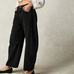 Elisabeth High-Waist Barrel-Leg Relaxed-Fit Jeans