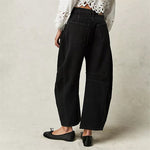 Elisabeth High-Waist Barrel-Leg Relaxed-Fit Jeans