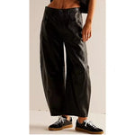Elisabeth High-Waist Barrel-Leg Relaxed-Fit Jeans