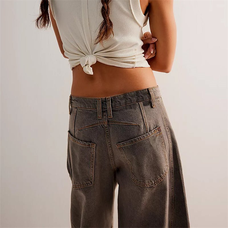 Elisabeth High-Waist Barrel-Leg Relaxed-Fit Jeans
