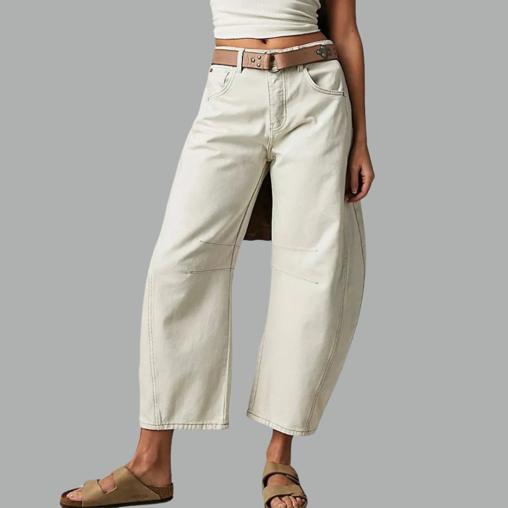 Elisabeth High-Waist Barrel-Leg Relaxed-Fit Jeans