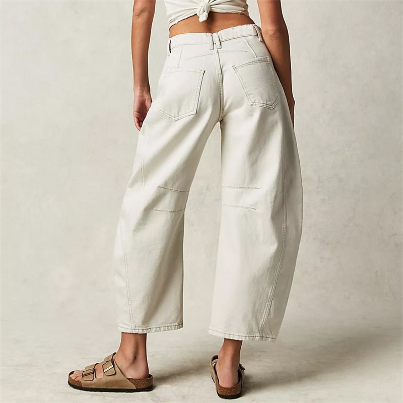 Elisabeth High-Waist Barrel-Leg Relaxed-Fit Jeans