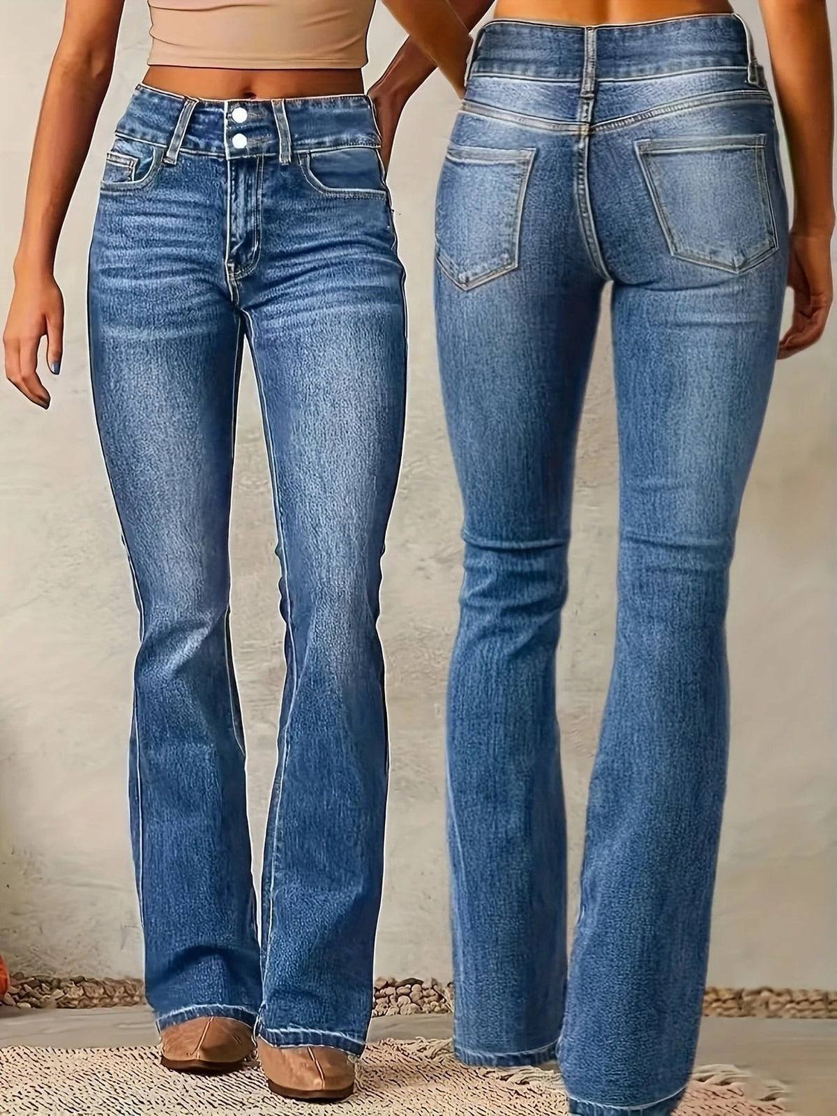 Annika High-Waist Flared Jeans