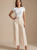 Greta High-Waist Straight-Leg Trousers