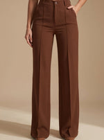 Greta High-Waist Straight-Leg Trousers