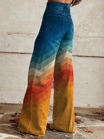 Mia High-Waist Wide-Leg Chevron Jeans