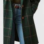 Emilia Plaid Wool Coat