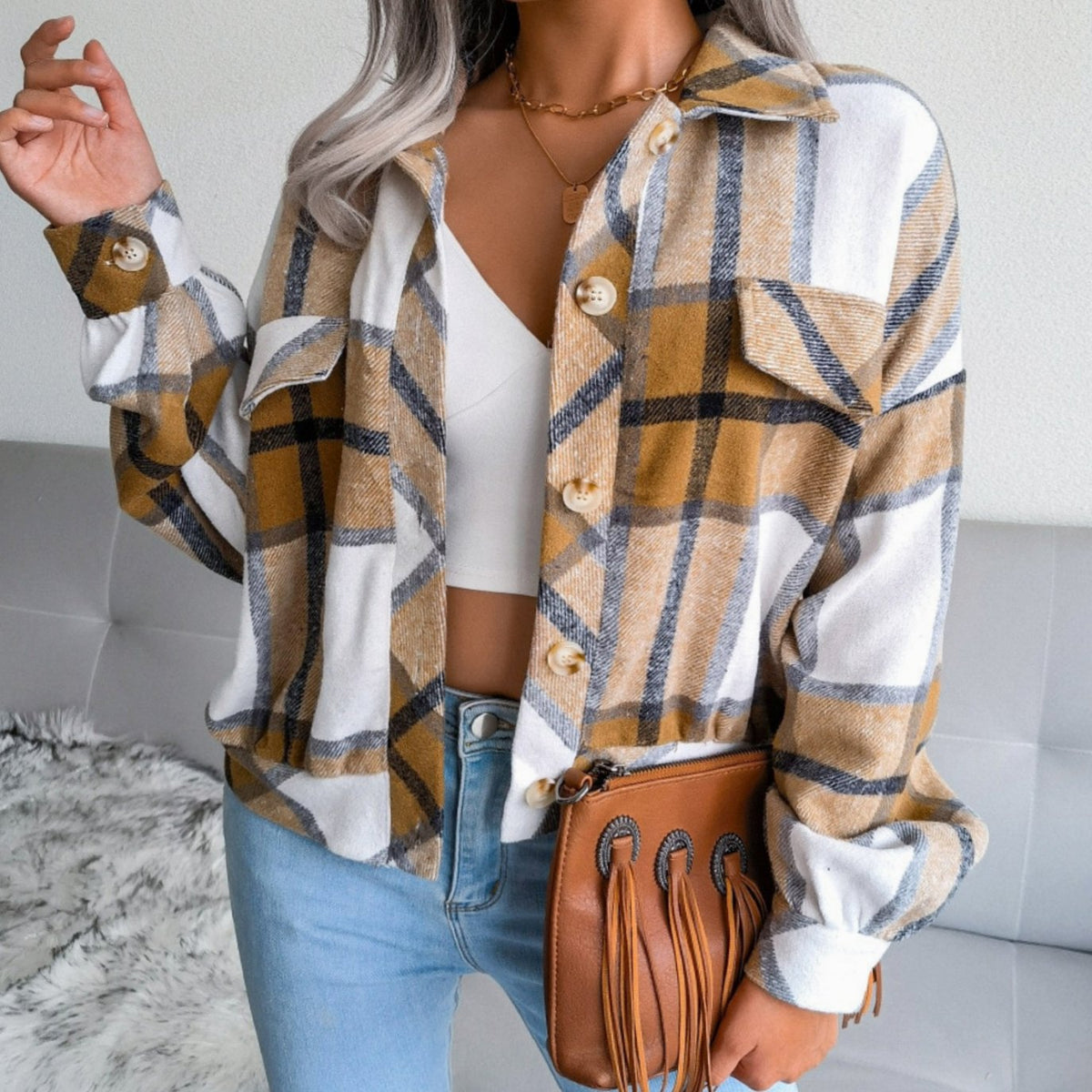 Mia Plaid Flannel Oversized Shacket