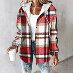 Amelie Plaid Hooded Shacket