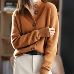 Charlotte Cashmere-Blend Button-Front Cardigan