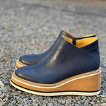 Charlotte Platform Wedge Ankle Boots with Side Zip