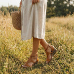 Katharina Wedge Sandals with Ankle Strap