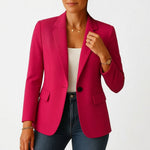 Marie Classic Single-Button Tailored Blazer