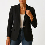 Marie Classic Single-Button Tailored Blazer