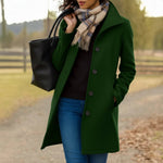 Charlotte Classic Mid-Length Button Coat