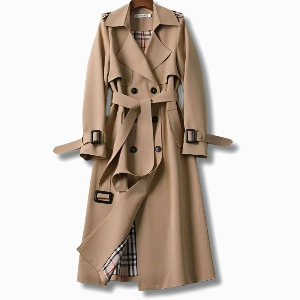 Frieda Classic Belted Trench Coat for Winter