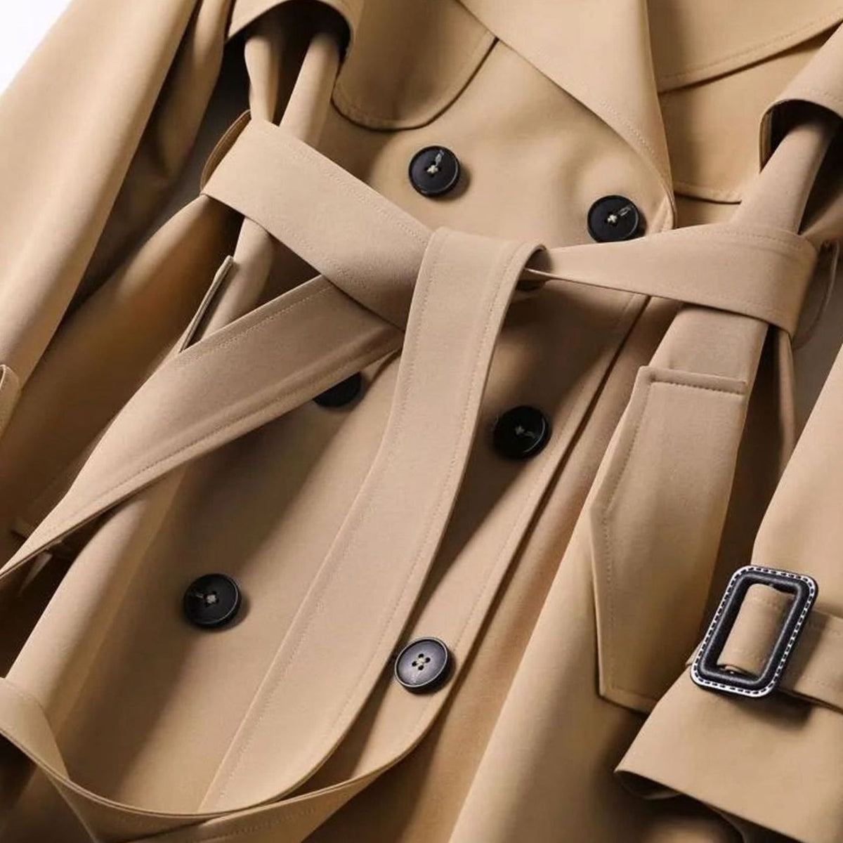 Frieda Classic Belted Trench Coat for Winter
