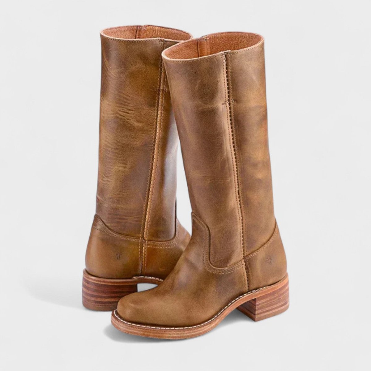 Mia Classic Western Knee-High Leather Boots