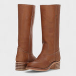 Mia Classic Western Knee-High Leather Boots