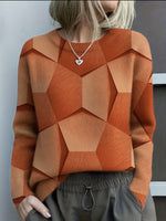 Hannah Geometric 3D Knit Sweater